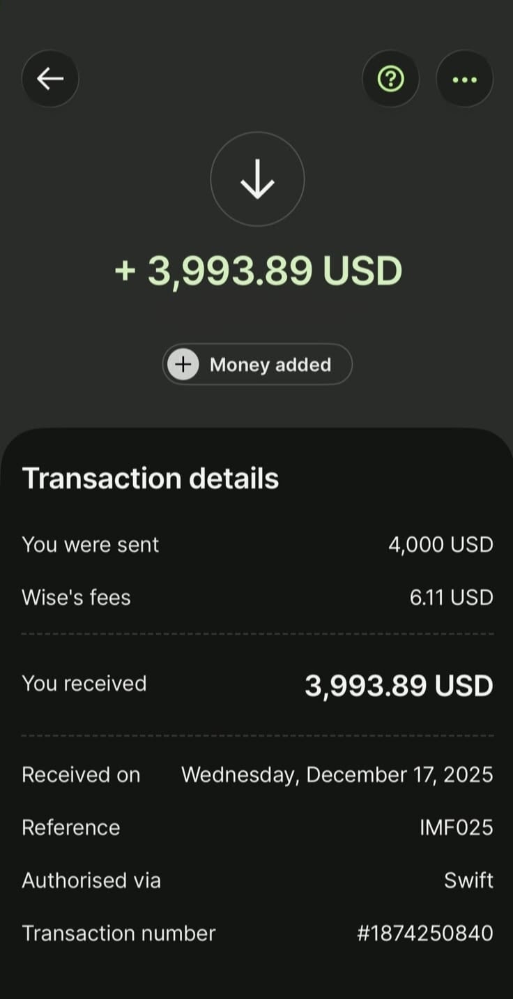 Payment received screenshot 2