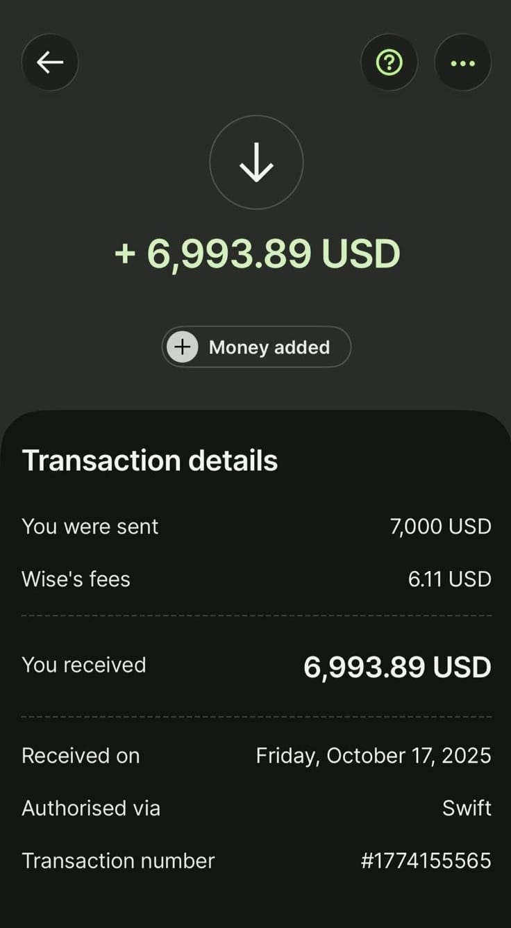 Payment received screenshot 4